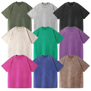 <span class=keywords><strong>T</strong></span>-shirt Unisex Personalizzata in Cotone da 230gsm, Vestibilità Aderente, <span class=keywords><strong>Design</strong></span> Bicolore Vintage Lavato, Produzione su Misura con Basso MOQ - Product Image 4