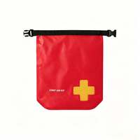 Sac étanche de survie médical de 3 L rouge 100 % imperméable à enroulement pour sauveteur, équipement d'aventure en plein air personnalisé pour nageur