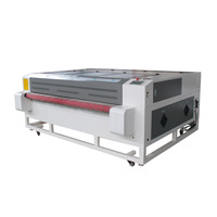 Machine de découpe laser textile 1612 pour bois et caoutchouc, avec intelligence artificielle, refroidissement par eau, 3 axes, haute sécurité, CNC