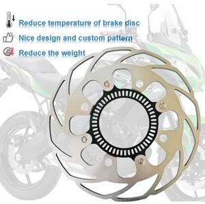 650cc pièces accessoires 220mm arrière moto frein à disque Rotor Disco De Freno pour <span class=keywords><strong>Kawasaki</strong></span> <span class=keywords><strong>Ninja</strong></span> 650 Z650 Versys 650 KLE ABS - Product Image 3