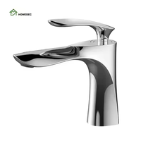 Robinets de lavabo en acier inoxydable au design moderne Robinets de salle de bain à bas prix Robinet de lavabo en céramique à eau froide mélangée