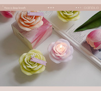 Rosenkerze, Valentinstagsgeschenk, Aromatherapie-Kerze Souvenir, Praktisches Kleines Geschenk, Valentinstag Blumenförmig