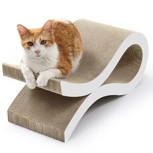 Arbre à chat en forme de pieuvre en carton ondulé, design unique, écologique, avec surface en carton et papier imprimé, multifonctionnel - Product Image 6