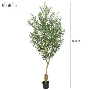 OH ARTS Promotion Exceptionnelle : Grand Arbre d'<span class=keywords><strong>Olivier</strong></span> Artificiel Personnalisé en Bois Véritable pour Décoration Intérieure - Product Image 5