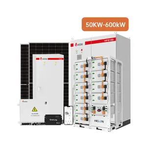 High Frequency Atess Solution 4000Kw 200Kw 1000Kw Solar System With Commercial Battery Power Plant Diagram