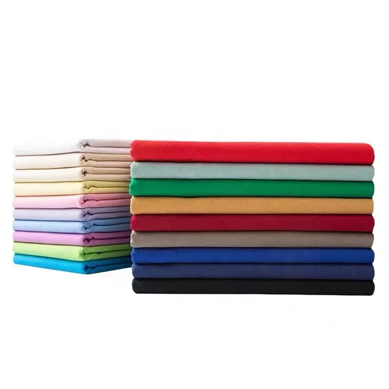 Terylene woven twill polyester cotton fabric width 1.5 meters terylene twill yarn card can be customized size gram weight color