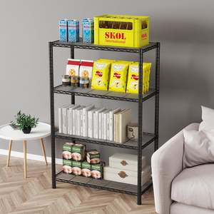 Estantería de Alambre de 5 Niveles, Extra Ancha, de Metal, Independiente, Organizador Resistente para Despensa, <span class=keywords><strong>Armario</strong></span>, Cocina, Lavandería - Product Image 4