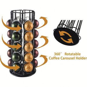 ตะกร้าเก็บแคปซูลกาแฟ Nespresso Vertuoline แบบเหล็ก สำหรับจัดเก็บ K-Cup  ถาดใส่แคปซูลกาแฟ - Product Image 5