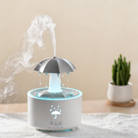 Diffuseur d'aromathérapie écologique coloré en forme de goutte de pluie, humidificateur rotatif à goutte d'eau, télécommande, hydratation liquide pour la maison et le bureau
