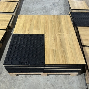 Estera de goma de grano de madera de PVC de alta densidad de fábrica de Guangzhou para la escuela/oficina/gimnasio suelo de gimnasio de goma de Pvc reciclado ecológico - Product Image 1