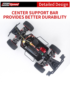 Auto RC HOSHI N517B 1/12 Brushless, 70km/h Alta Velocità, 4x4 RTR, Monster Truck RC Fuoristrada per Adulti - Product Image 5