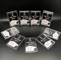 Porte-cartes magnétique anti-UV premium à ouverture rapide 35PT à 360PT, étui rigide transparent pour cartes de sport et de basketball