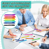 Stylo Gel en Plastique à Vente Chaude, Personnalisable avec Logo, Stylo Bille Rétractable en Plastique Souple à Plusieurs Couleurs avec Bouton Clic