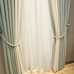 XinLan Wholesale Blackout <strong>Curtain</strong> Custom Top Grommet Blue <strong>Curtain</strong> for the Living Room Luxury - Product Image 4