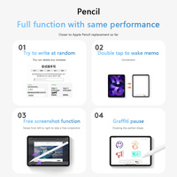 Tablette de dessin capacitif à écran tactile magnétique avec rejet de paume stylo actif Rechargeable sans fil pour iPad crayon