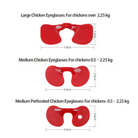 Lunettes de protection en plastique pour volailles, protège-yeux pour faisan, protection anti-picage, accessoires pour bétail