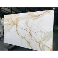 Calacata marbre de luxe d'italie prix veines d'or polies pour salle de bains salon comptoirs Table à manger calacata marbre d'or
