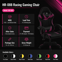 Chaise de jeu en cuir réglable en hauteur pour les salles à thème des hôtels d'e-sport |   Inclinaison réglable, coloris personnalisé, éclairage intérieur complet