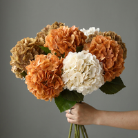 Bunga Hydrangea Artificial Real Touch Tangkai Tunggal Grosir Pabrik untuk Dekorasi Pernikahan, Distributor Florist, Pesanan Grosir