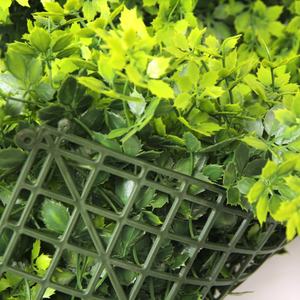 Panneaux muraux d'herbe artificielle protégés contre les UV 50X50 PE nouveau matériau <span class=keywords><strong>buis</strong></span> intérieur extérieur vert décoration murale mariage salle de noël - Product Image 1