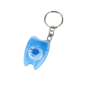 10 mètres forme de dent fil dentaire Portable fil plat fil dentaire porte-clés fil dentaire ciré menthe fil dentaire - Product Image 6