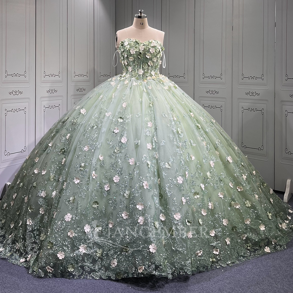 Mint Flower Girl Dress - Elegant Gowns for Kids & Teens Mint Flower Girl Dress - Elegant Gowns for Kids & Teens