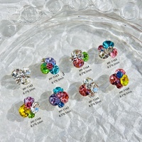 Billes de strass en alliage couleur bonbon Paso Sico Mini, prêtes à l'emploi, cristaux pour la décoration des ongles.