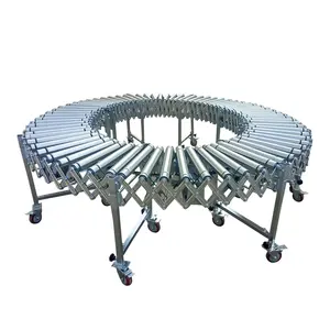 Klein Formaat Niet-Power Draagbare Uitgebreide Opvouwbare Zwaartekracht Flexibele Rollenbaan Voor Het Vervoeren Van Dozen - Product Image 1