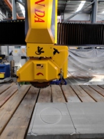 Máquina de Corte de Piedra CNC Inteligente de 4 Ejes, 15kW, 380V, Sierra de Puente Automática para Granito con Motor y Engranaje