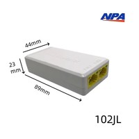 Extensor Repetidor PoE de 3 Puertos RJ45, Switch 10/100Mbps, Transmisión de 250m, IEEE 802.3af/at, Plug & Play, Apilable para Cámaras IP CCTV