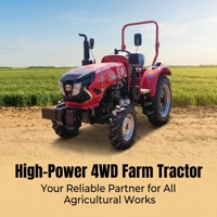 Tractor de Ruedas WT504E Massey 4x4 de 50HP con Caja de Cambios Diésel, Tractor Agrícola/de Jardín de Alta Productividad, Alta Seguridad y Alta Precisión