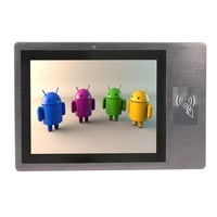 Tablet Android resistente Poe Powered 15,6 ''17,3'' Panel de tableta de pantalla ancha Pc con lector UHF 13,56 Mhz RFID / NFC