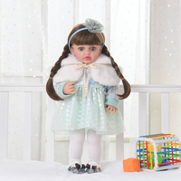 Yeezwood 55cm nouveau Style musique fonction Reborn bébé poupée fille Silicone bébé réaliste Reborn poupée pour fille Silicone bébé poupée