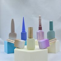 Bouchon automatique vide avec brosse carrée pour vernis à ongles Uv, pièces, flacons de vernis à ongles, Super qualité, 15ml