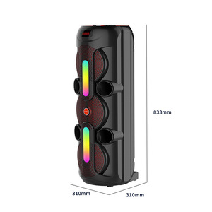 Enceinte Bluetooth portable d'extérieur avec karaoké, lumière de flamme RGB, enceinte pour fête, système de <span class=keywords><strong>sonorisation</strong></span> 120W avec microphone - Product Image 3