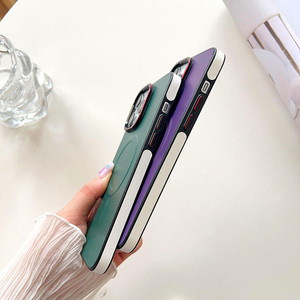 Pour <span class=keywords><strong>iphone</strong></span> 16 15 14 13 12 2025 Charge sans fil en cuir TPU housse de protection pour <span class=keywords><strong>iPhone</strong></span> 16 Pro Ins Style <span class=keywords><strong>coque</strong></span> de téléphone magnétique - Product Image 5