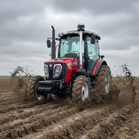 Tracteur agricole miniature 4x4 pas cher avec tondeuse à gazon, camion tracteur, remorque forestière avec grue