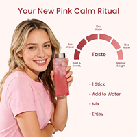 Complément de Cortisol OEM Framboise Citron Sans Sucre Poudre de Magnésium à Boire pour le Sommeil et la Relaxation Soutient l'Équilibre Hormonal pour Femmes