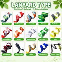 Lanière de cou à sublimation couleur personnalisée avec porte-badge et clip de sécurité pour événements d'entreprise et cadeaux promotionnels
