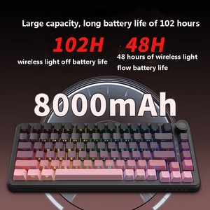 คีย์บอร์ดไร้สายแบบกลไก K81 รุ่นปรับแต่งได้ พร้อมปุ่มสลักด้านข้าง สำหรับเล่นเกมอีสปอร์ต <span class=keywords><strong>ภาษา</strong></span>อังกฤษ ชาร์จไฟได้ - Product Image 2