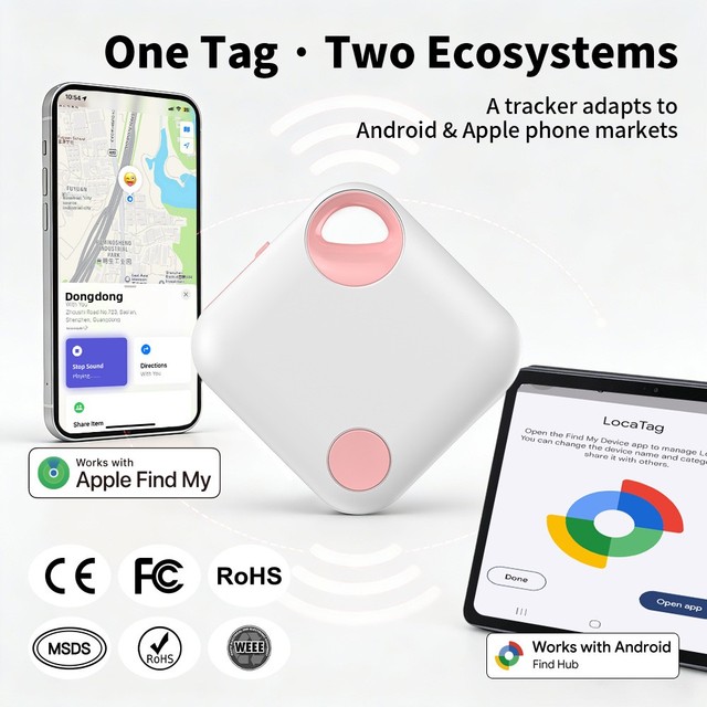 Google Anti-Lost for Tracker with Lithium Battery for Smart Locator Find My Device and Android