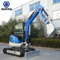 Nouveaux prix de gros chinois 1 tonne petit type pelle Kubota moteur 3 tonnes 3.5 tonnes mini pelle avec cabine fermée