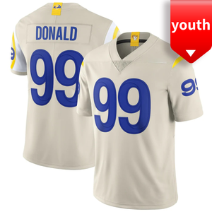Venta al por mayor de alta calidad bordado jóvenes Los Angeles fútbol americano Jerseys 10 # Kupp 99 # Aaron <span class=keywords><strong>Donald</strong></span> secado rápido y transpirable - Product Image 3