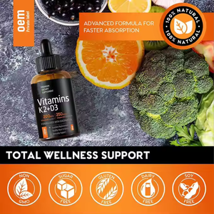 OEM sağlık takviyesi sıvı <span class=keywords><strong>Vitamin</strong></span> <span class=keywords><strong>D3</strong></span> + K2 60ml düşer - Product Image 4
