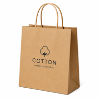 Sac en papier personnalisé avec logo imprimé, design de luxe, pour emballages cadeaux, sac en papier kraft