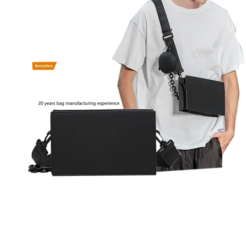 Custom Shoulder Bags Bolso Cruzado Para Hombre Bbandolera Leather Bag Men Messenger Crossbody Cellphone Bag