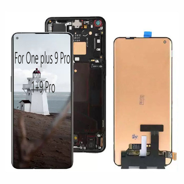 Replacement Display Original AMOLED Screen Display Mobile Phone Screen for One Plus 9 Pro 1+9 Pro/Find X3/Find X3 Pro Screen Supports fingerprint recognition