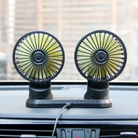 Ventilateur de voiture voiture avec double tête 12V24v petit ventilateur de refroidissement puissant grand volt ventilateur électrique de voiture