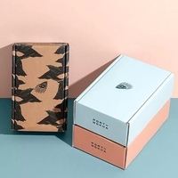 Boîte d'expédition en carton ondulé personnalisée avec logo imprimé pour emballage de perruques, petite boîte postale en papier
