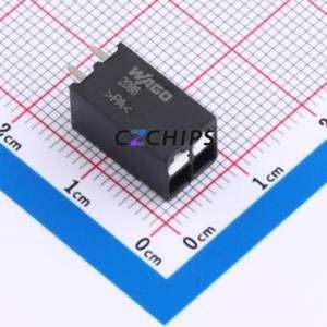 2086-1102 Spring Terminal Block Through hole Component (THT),P=3.5mm Connector 1x2P 3.5mm Black Through Hole - Product Image 1